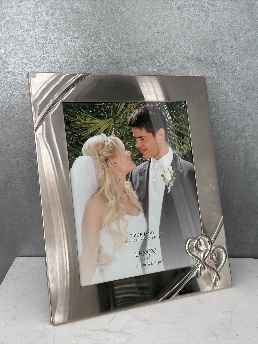 VINTAGE Lenox True Love Frame Silver Plate   FITS 8X10